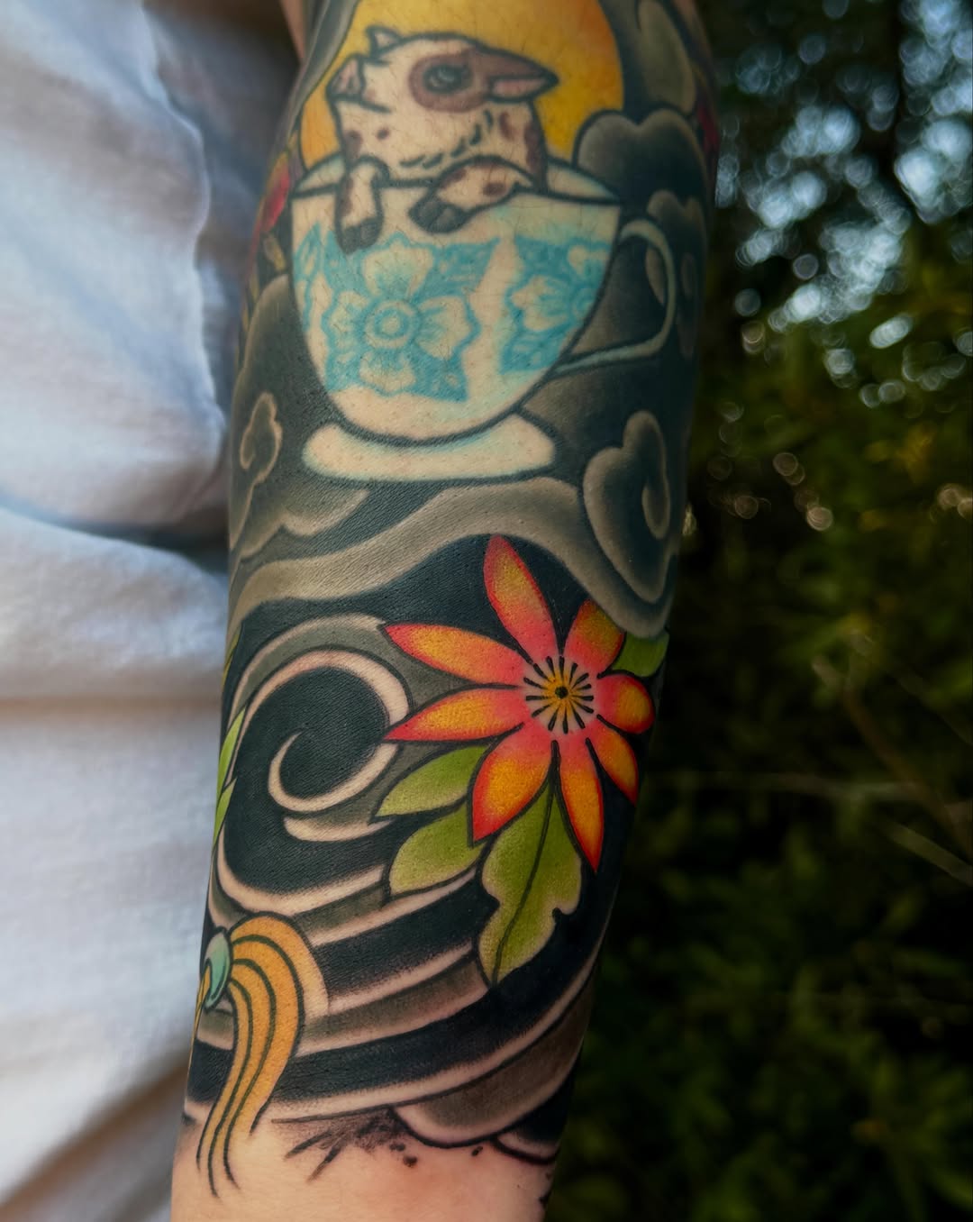 Tattoo by @noapologiestattoo — american_traditional, dotwork