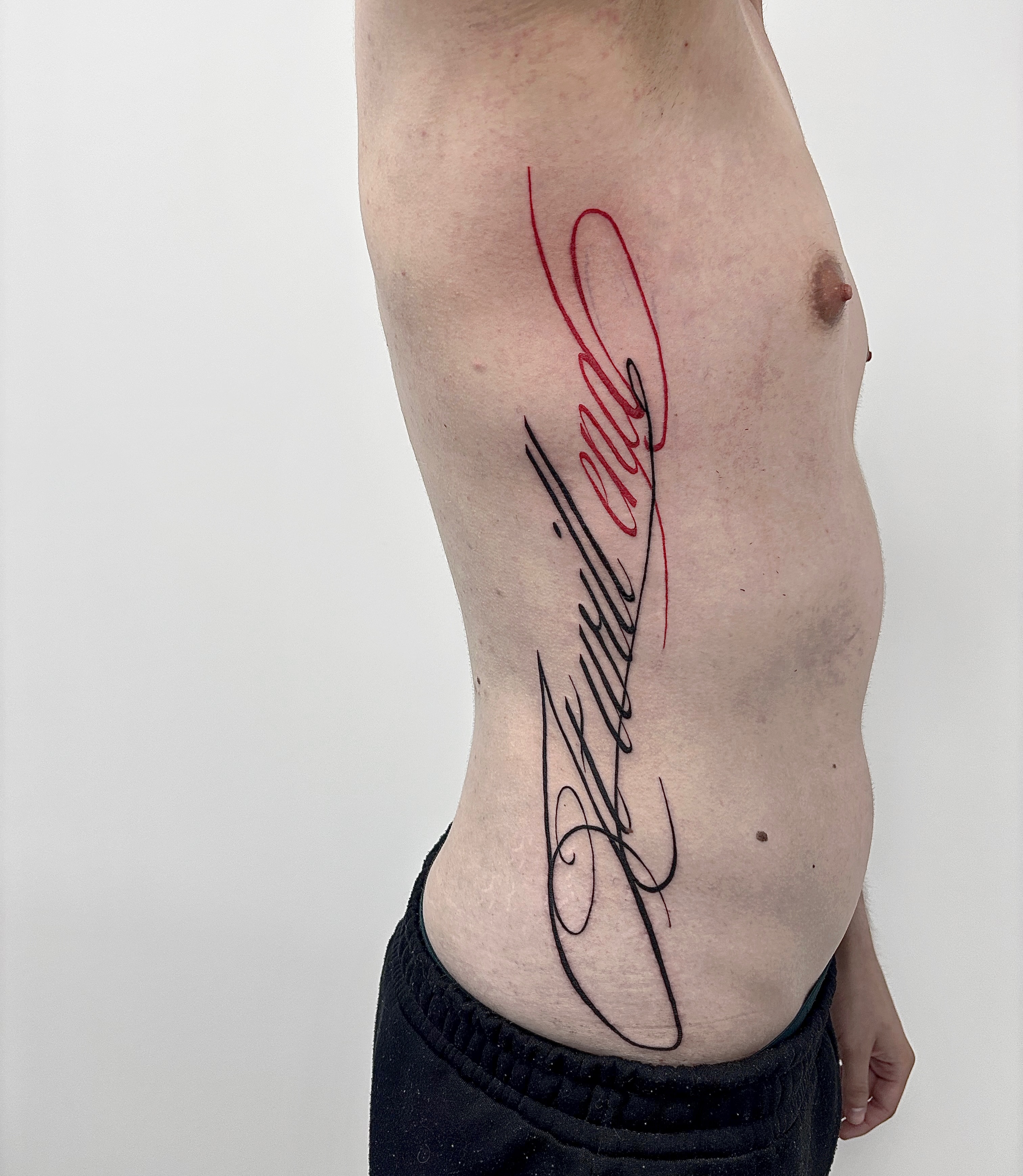 Tattoo by @skam_tattoo — lettering_script