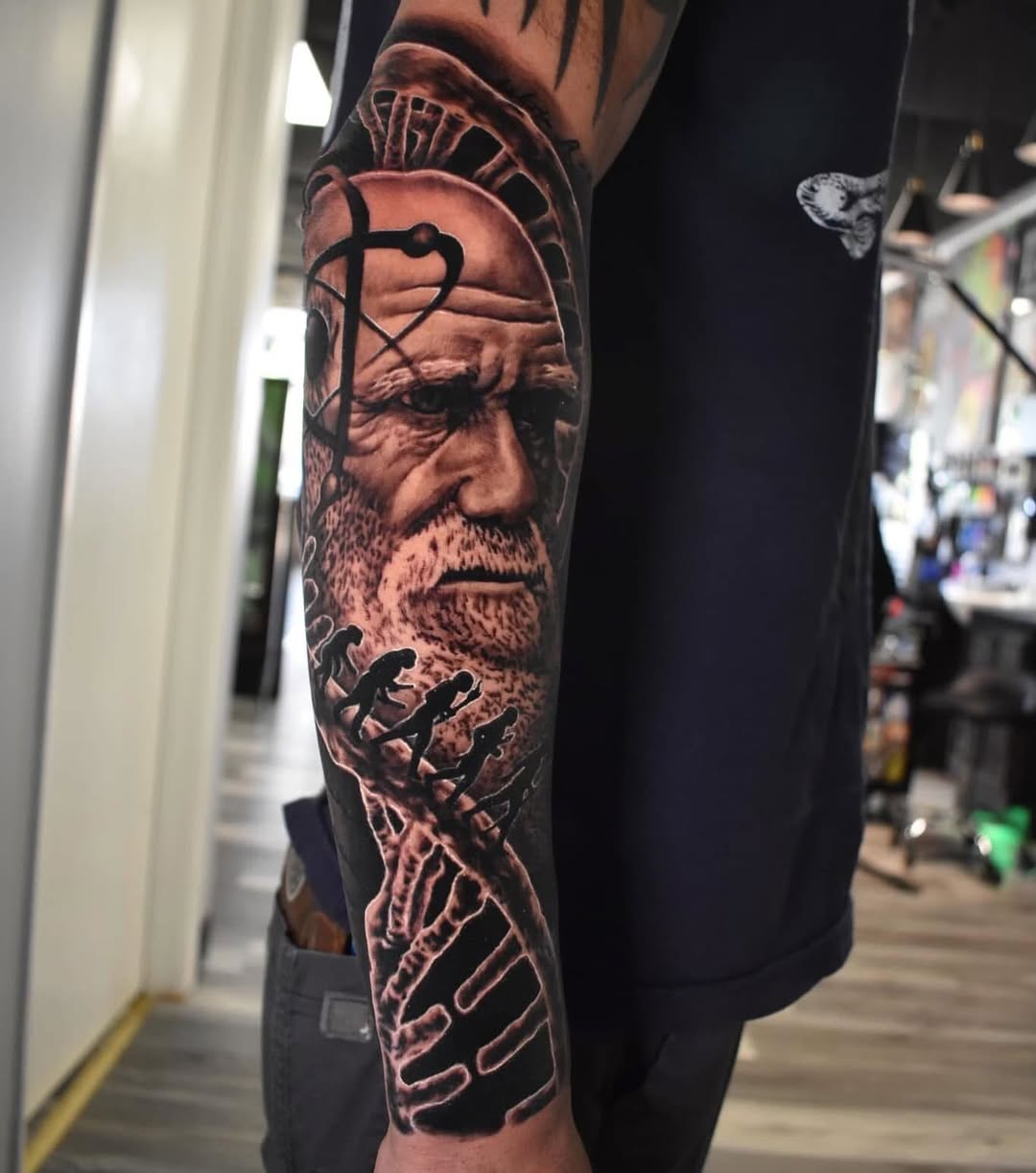 Tattoo by @ink2flesh — realism, black_and_grey