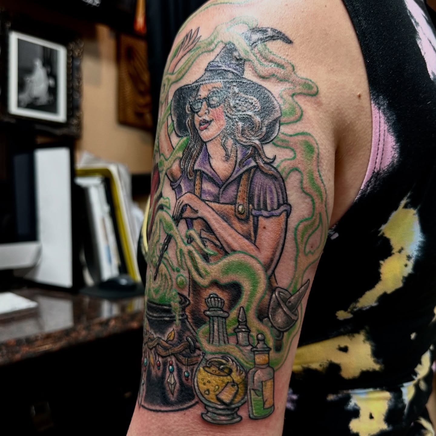 Tattoo by @calvinvoncrush — new_school, illustrative