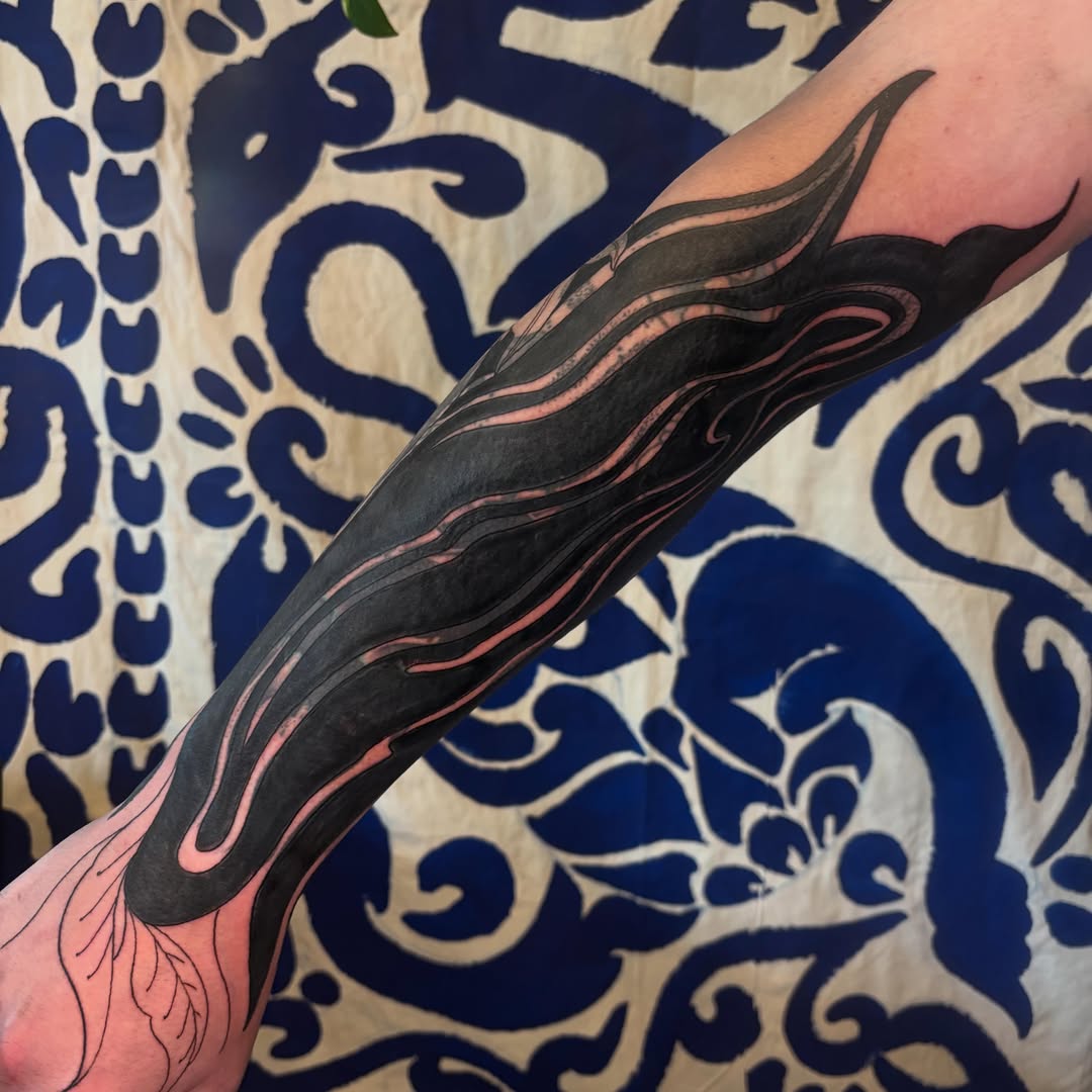 Tattoo by @beckiwilson — blackwork, black_and_grey