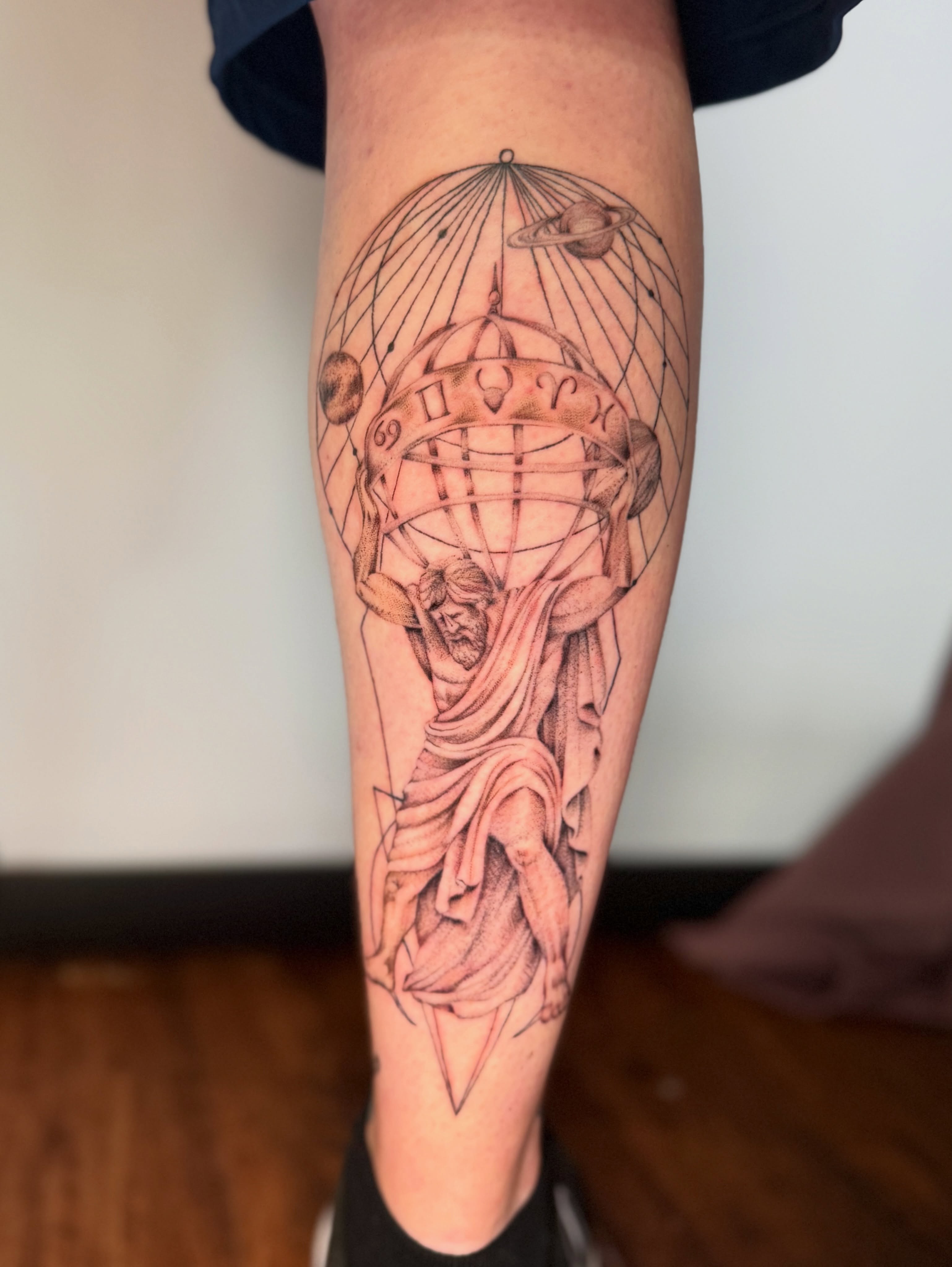 Tattoo by @tat_brandie — geometric, black_and_grey