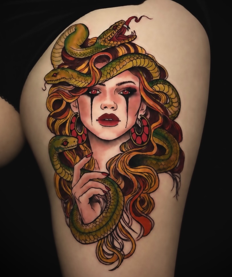 Tattoo by @joshmoontattoos โ neo_traditional