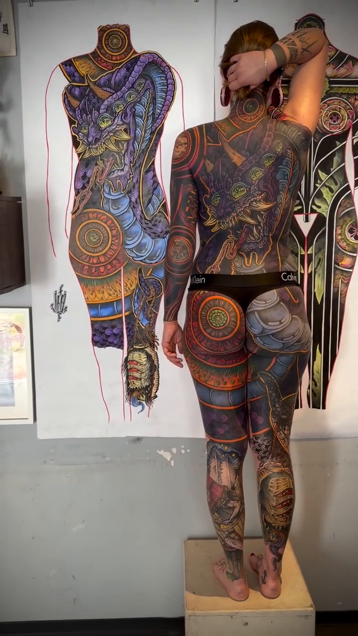Tattoo work at Seattle Tattoo Expo 2026