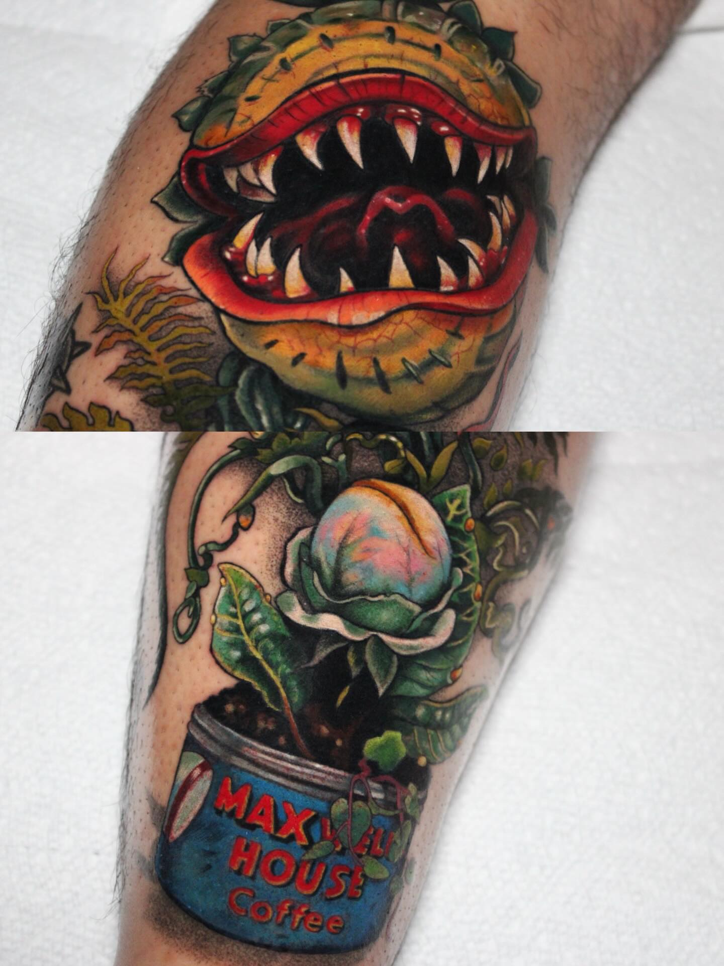 Watermelon monster American traditional tattoo on the forearm by πΆππ πΎππππππ