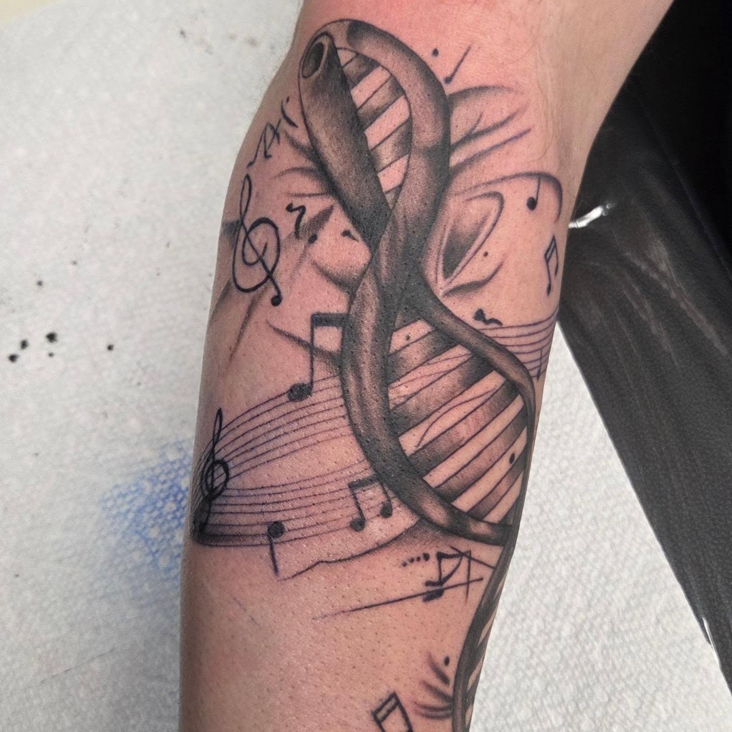 Tattoo by @crucible.ink — black_and_grey