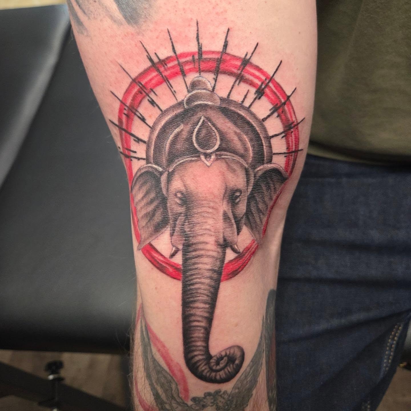 Tattoo by @crucible.ink — black_and_grey