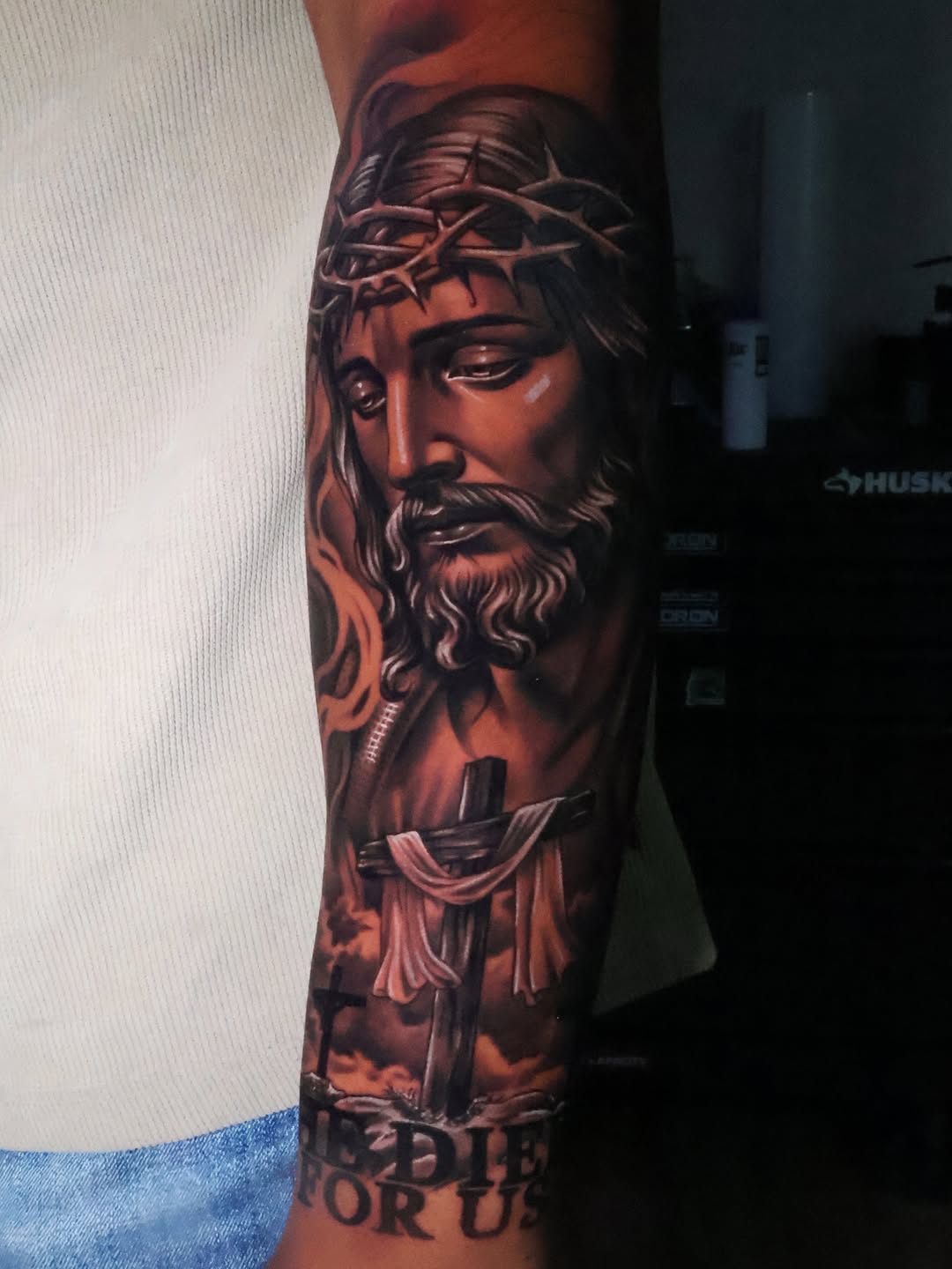 Realism tattoo on the forearm by Angels tattoo