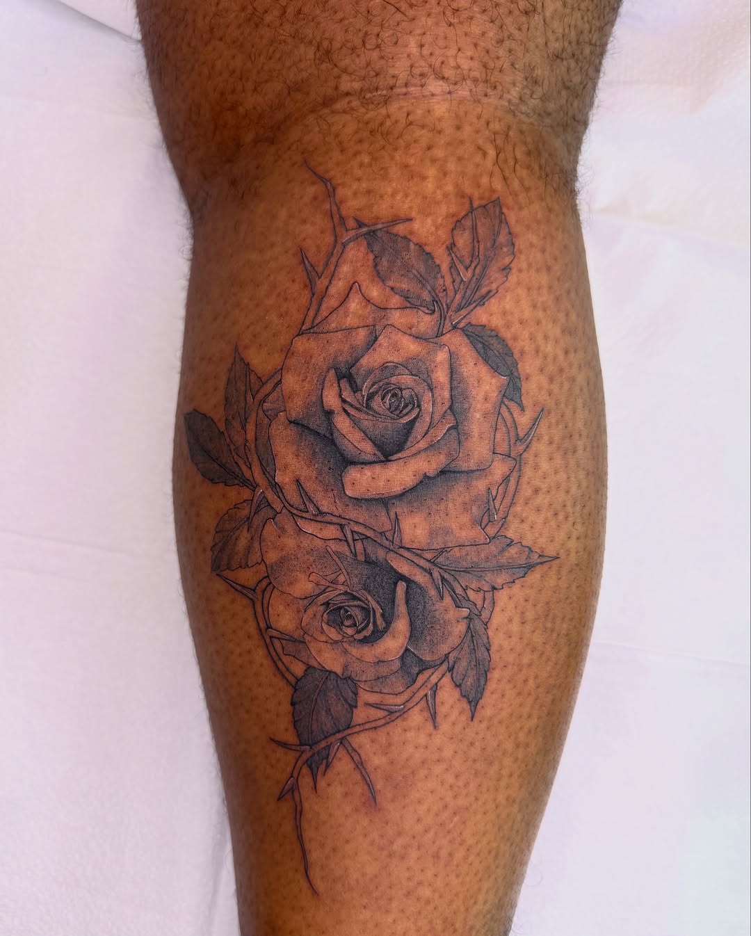Tattoo by @jenaperrytattoos — realism, black_and_grey