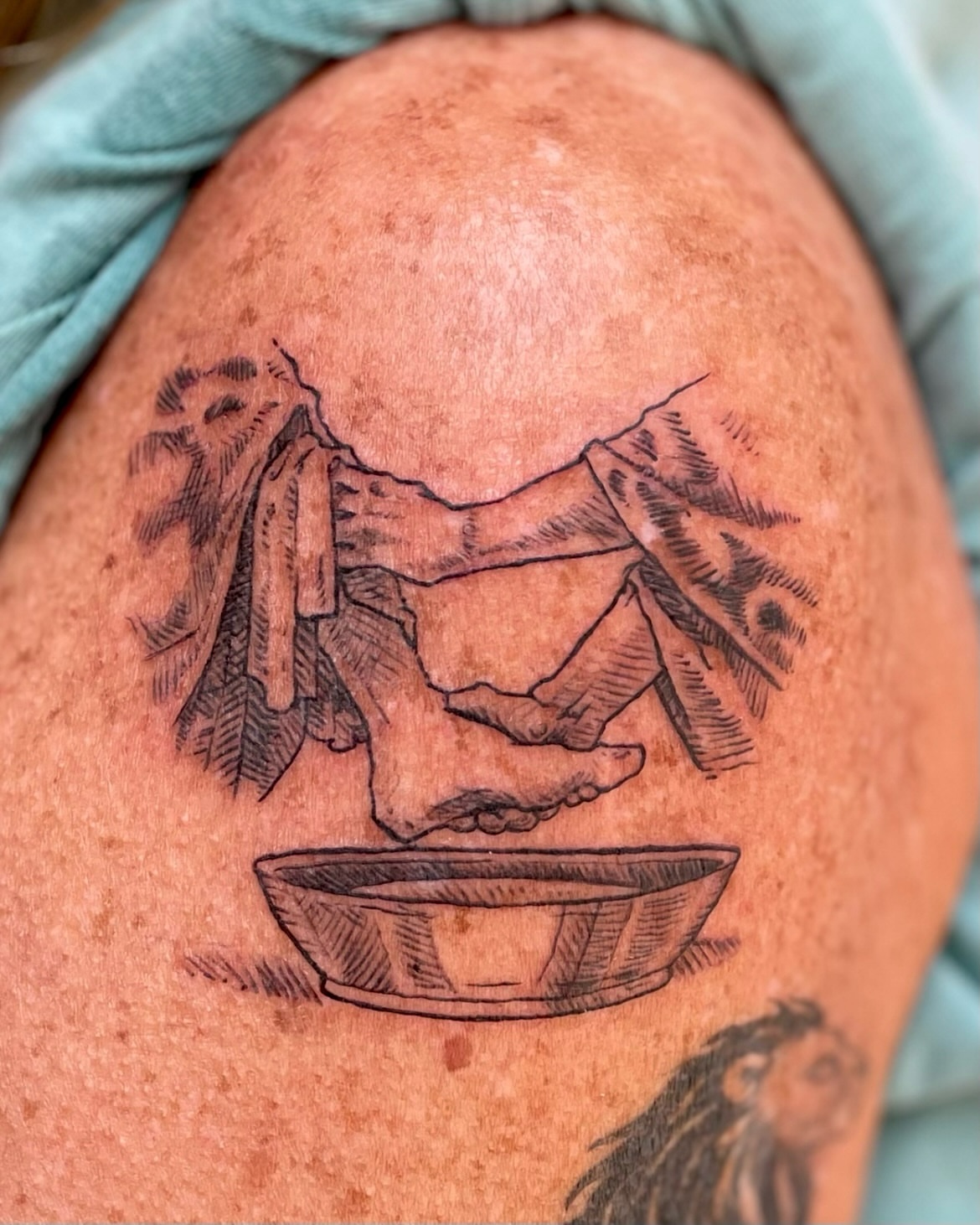 Tattoo by @ponycarttattoo — black_and_grey