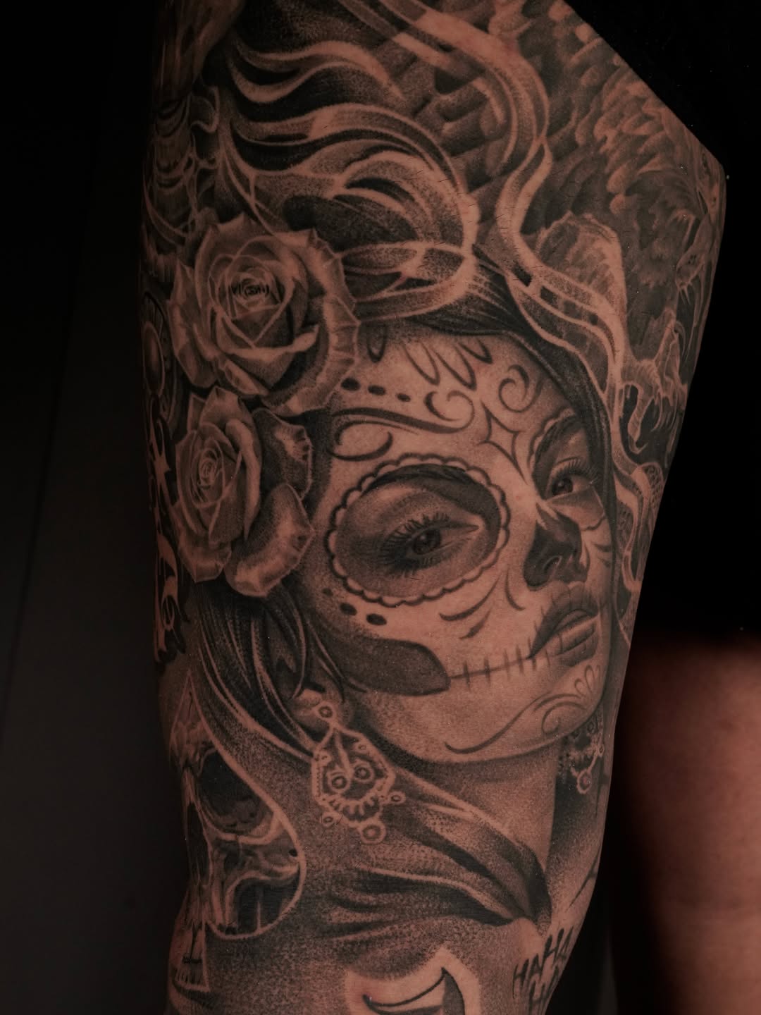 Tattoo by @hrndz_brian — black_and_grey, realism