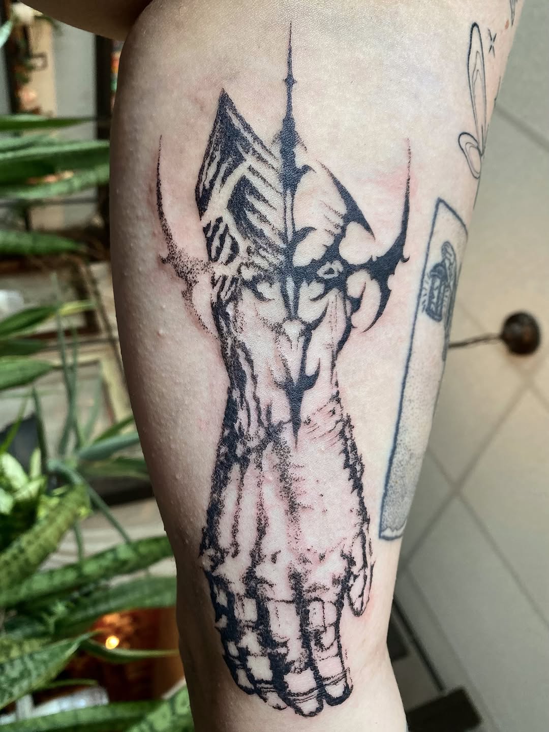 Tattoo by @weebapologist — blackwork, dark_realism