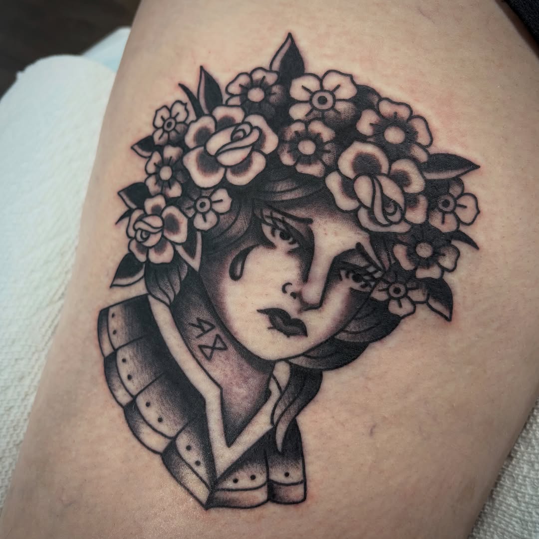 Tattoo by @joel.graytattoos — black_and_grey, japanese_irezumi