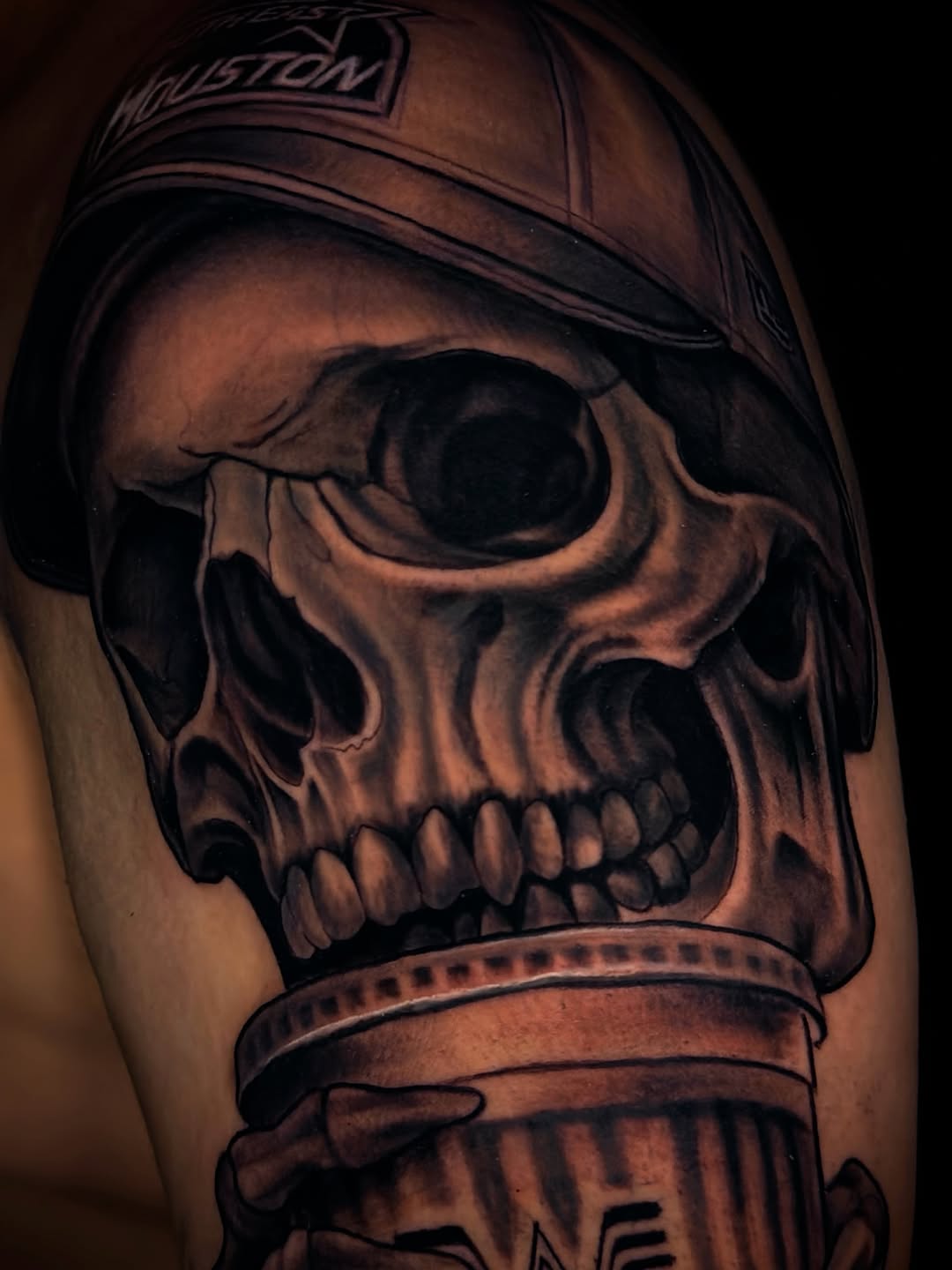 Tattoo by @screwhead_inkz — realism, black_and_grey