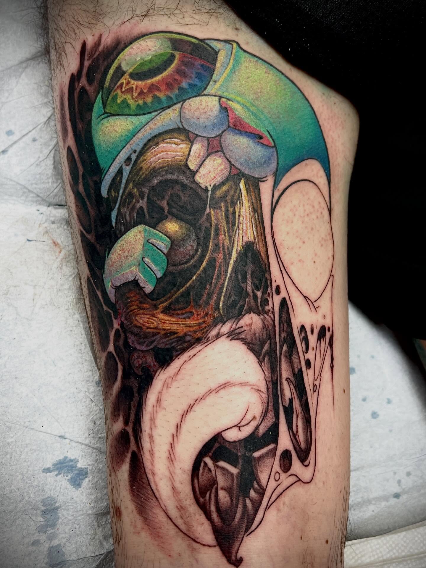 Tattoo by @jessesmithtattoos — realism, dotwork