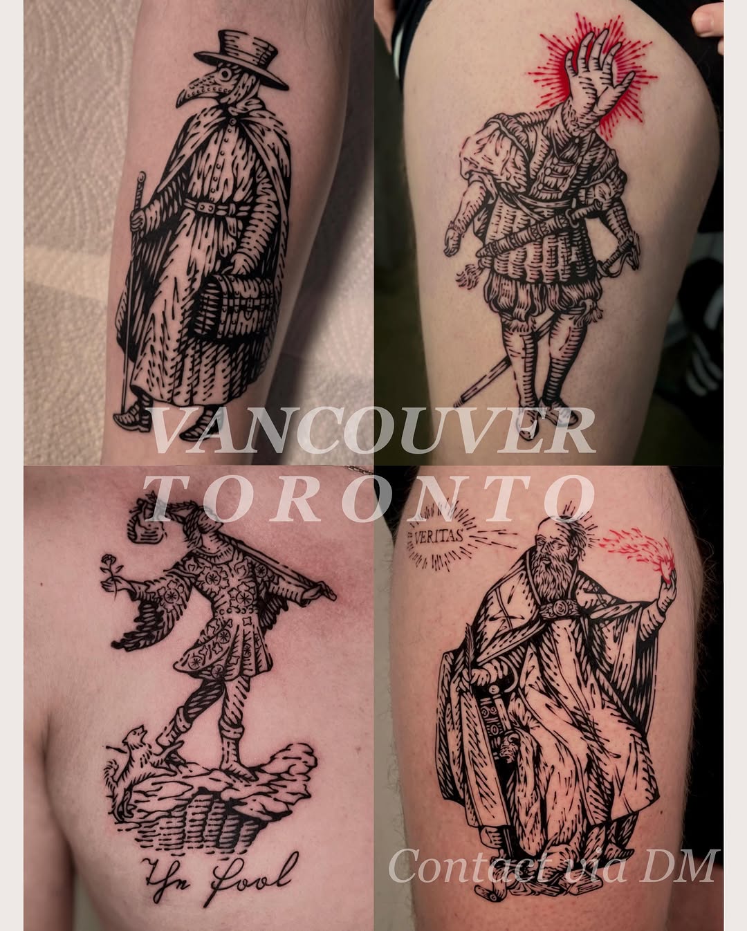 Tattoo by @wonny_wood — illustrative, blackwork