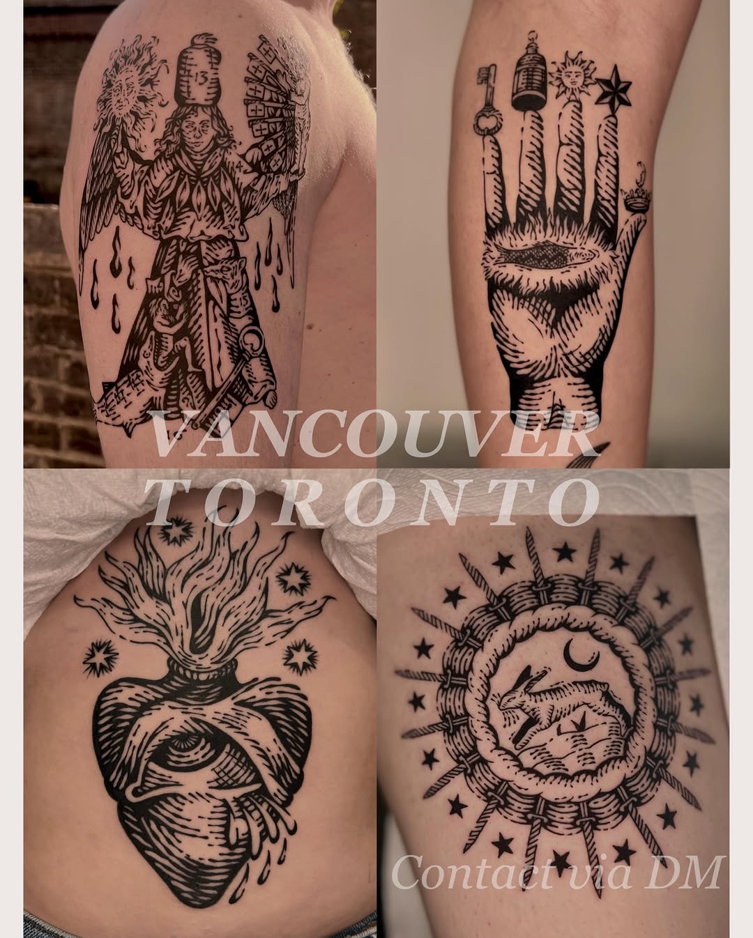 Tattoo by @wonny_wood — illustrative, blackwork