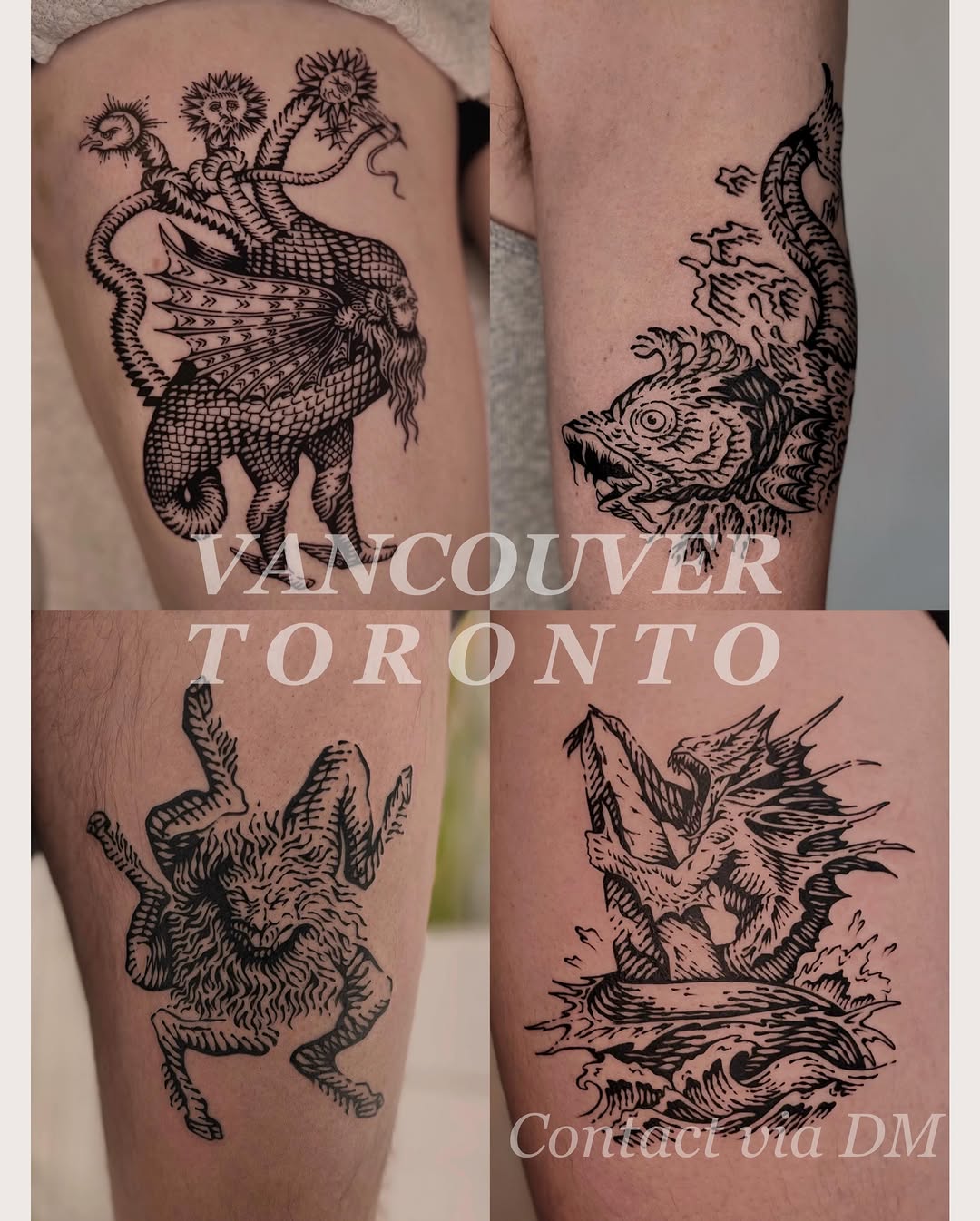 Tattoo by @wonny_wood — blackwork, illustrative