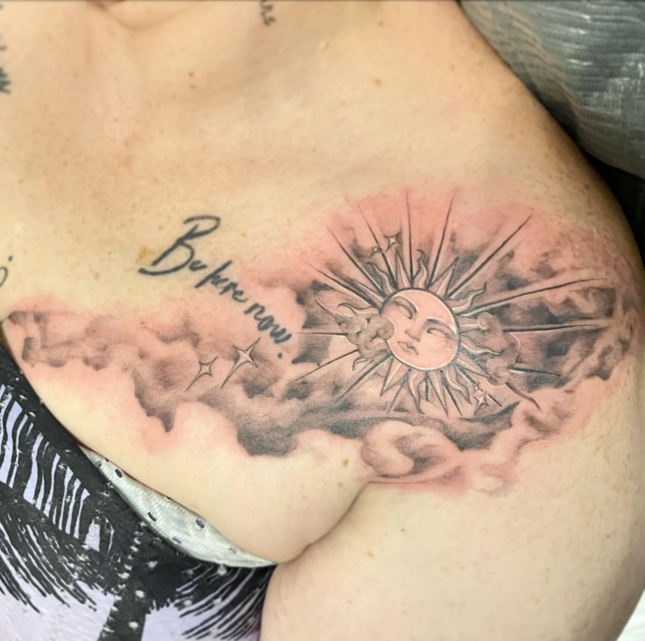 Tattoo by @blaires_art — black_and_grey