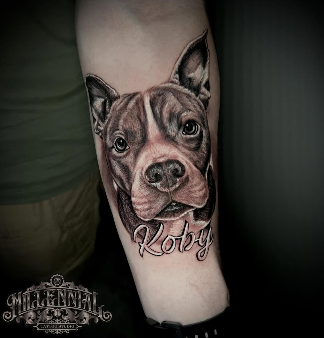 Tattoo by @aortiz_tattoos — realism, lettering_script