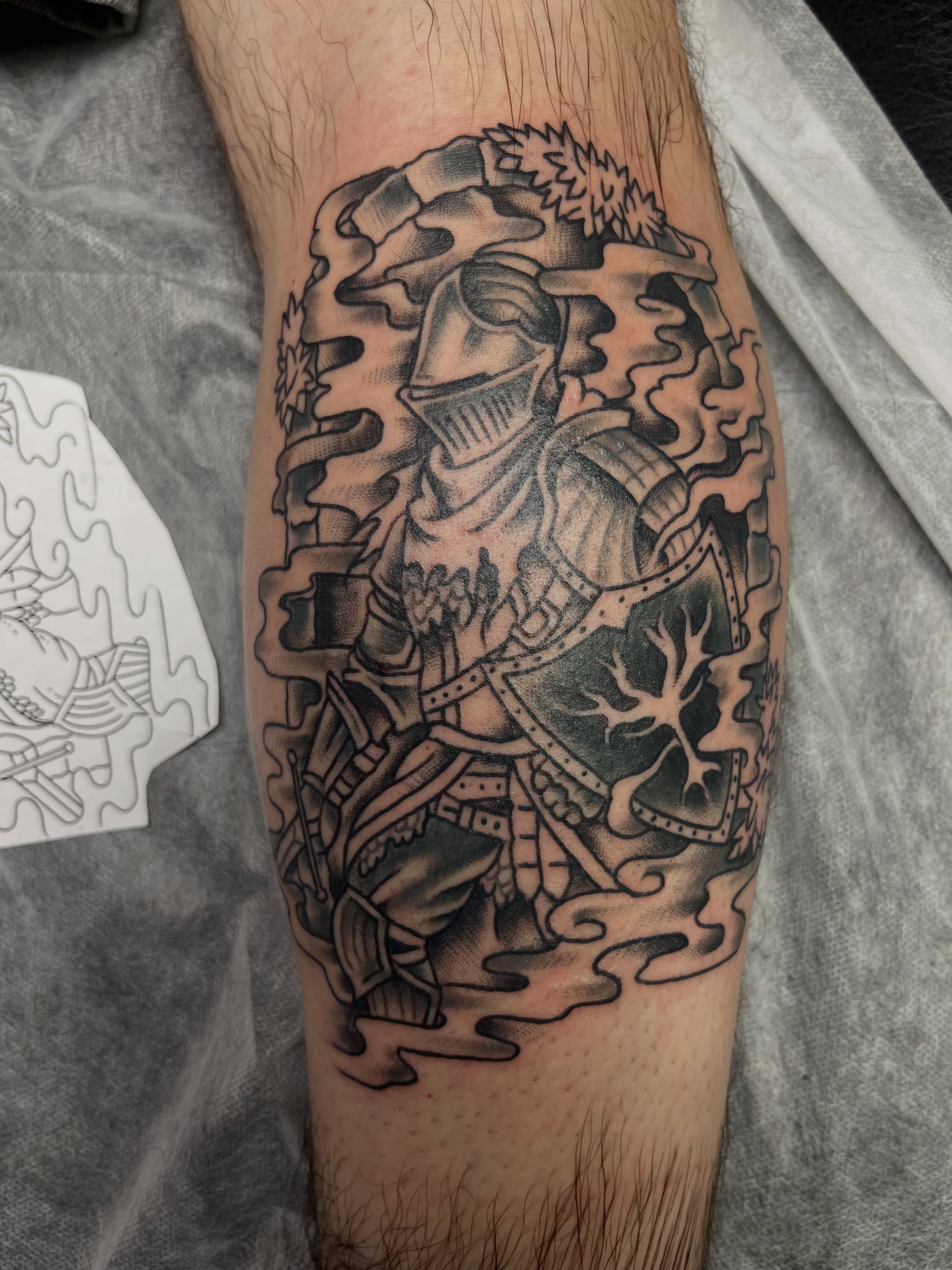 Tattoo by @ghostshipetattoos — black_and_grey