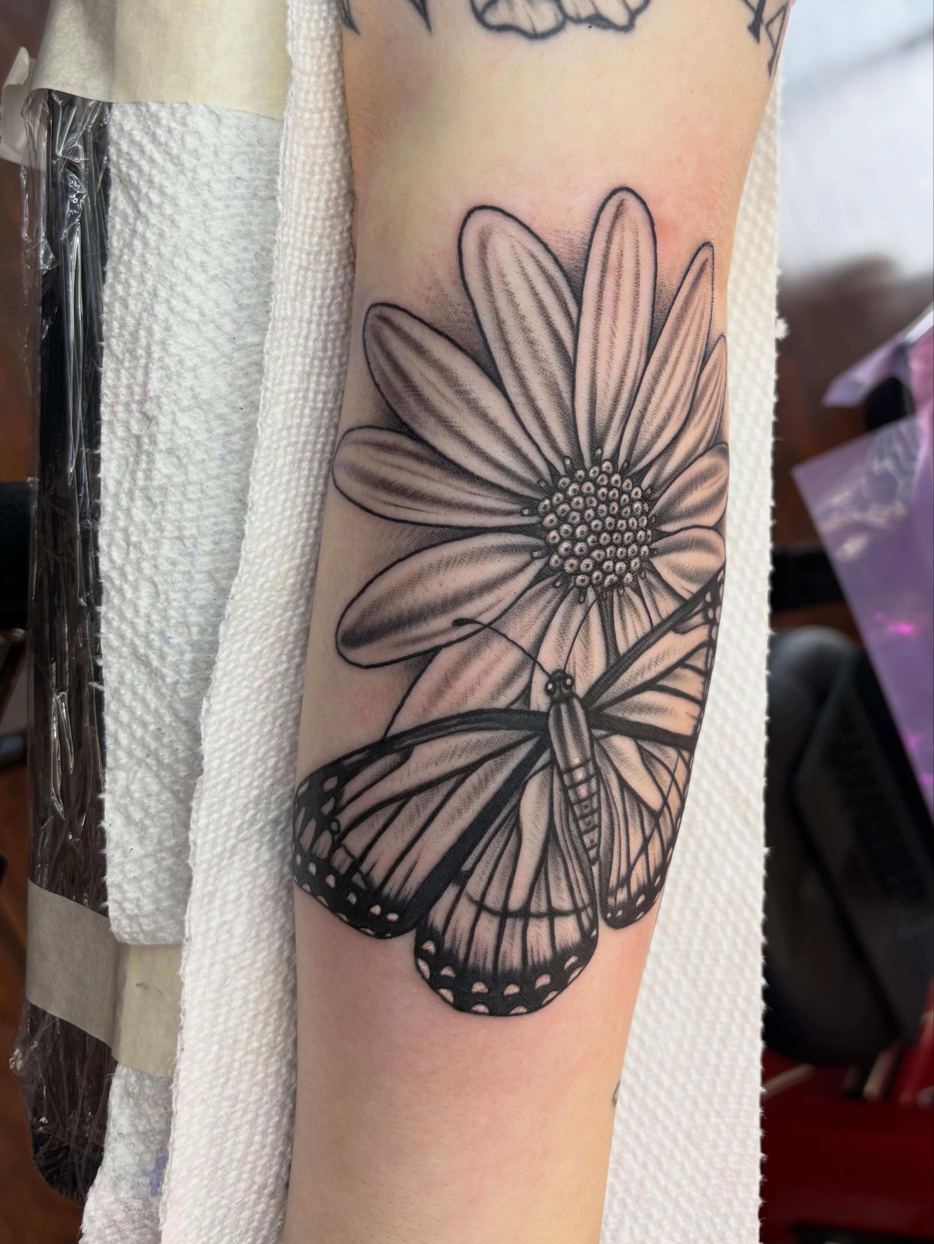 Tattoo by @skyecaliforniaink — realism, black_and_grey