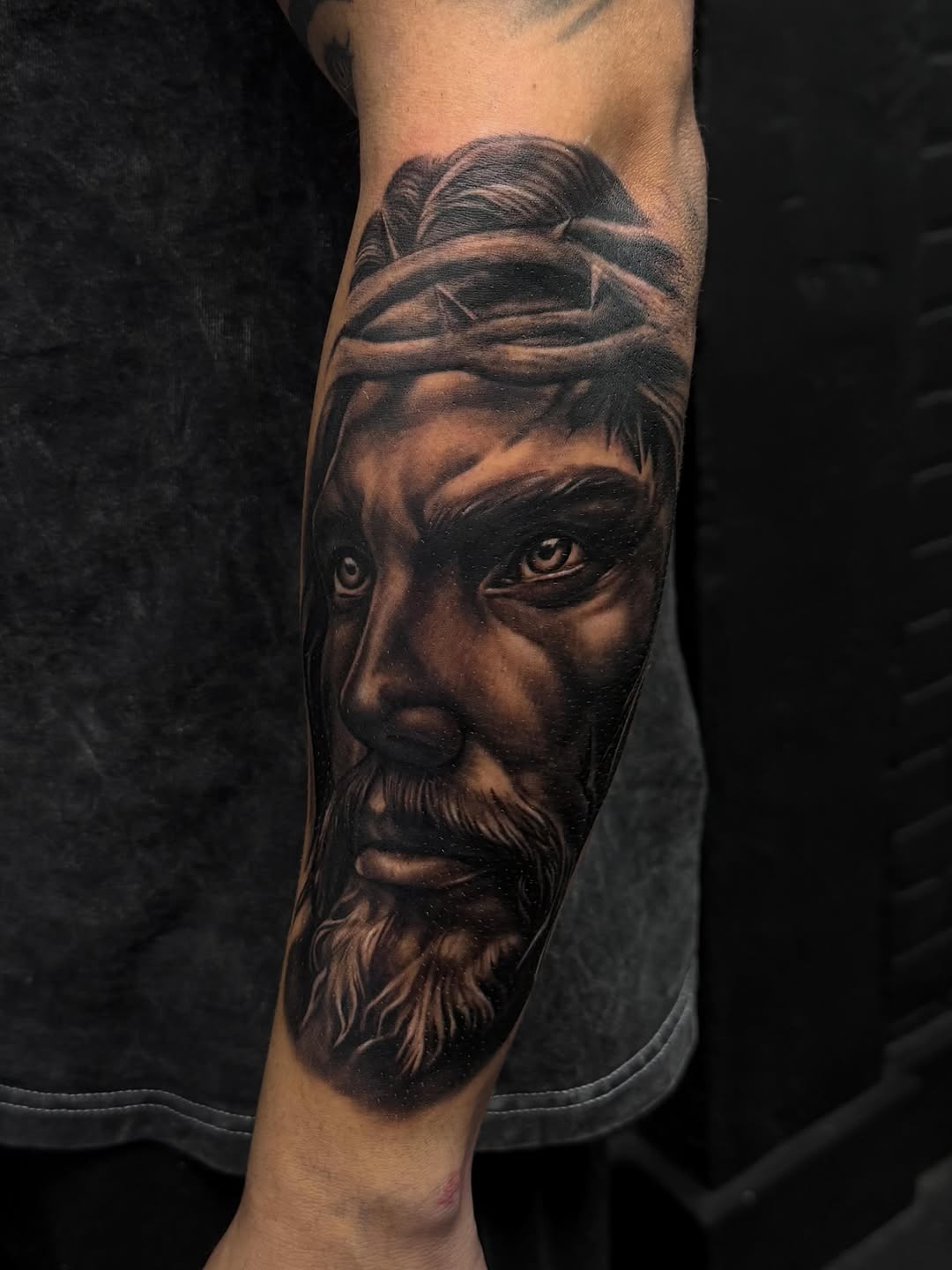 Tattoo by @kiefer_ink — realism, black_and_grey