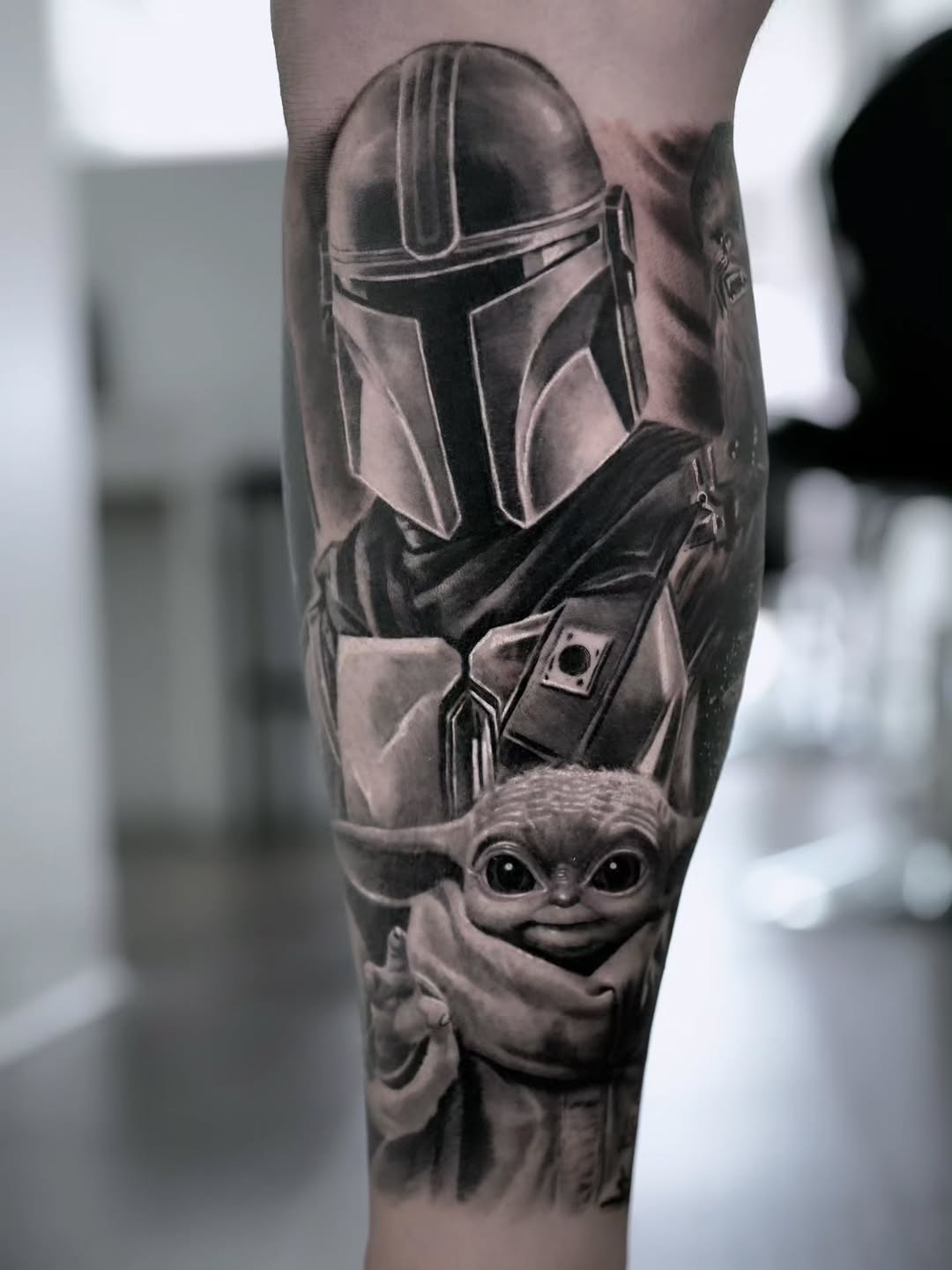 Tattoo by @vik_tattoos — realism, black_and_grey