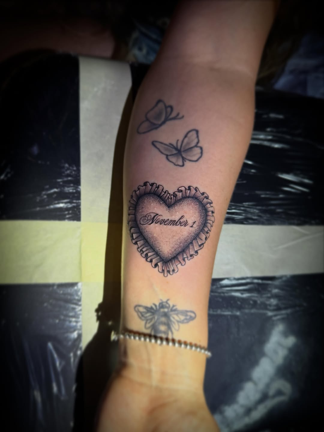 Tattoo by @acadler — fine_line, lettering_script