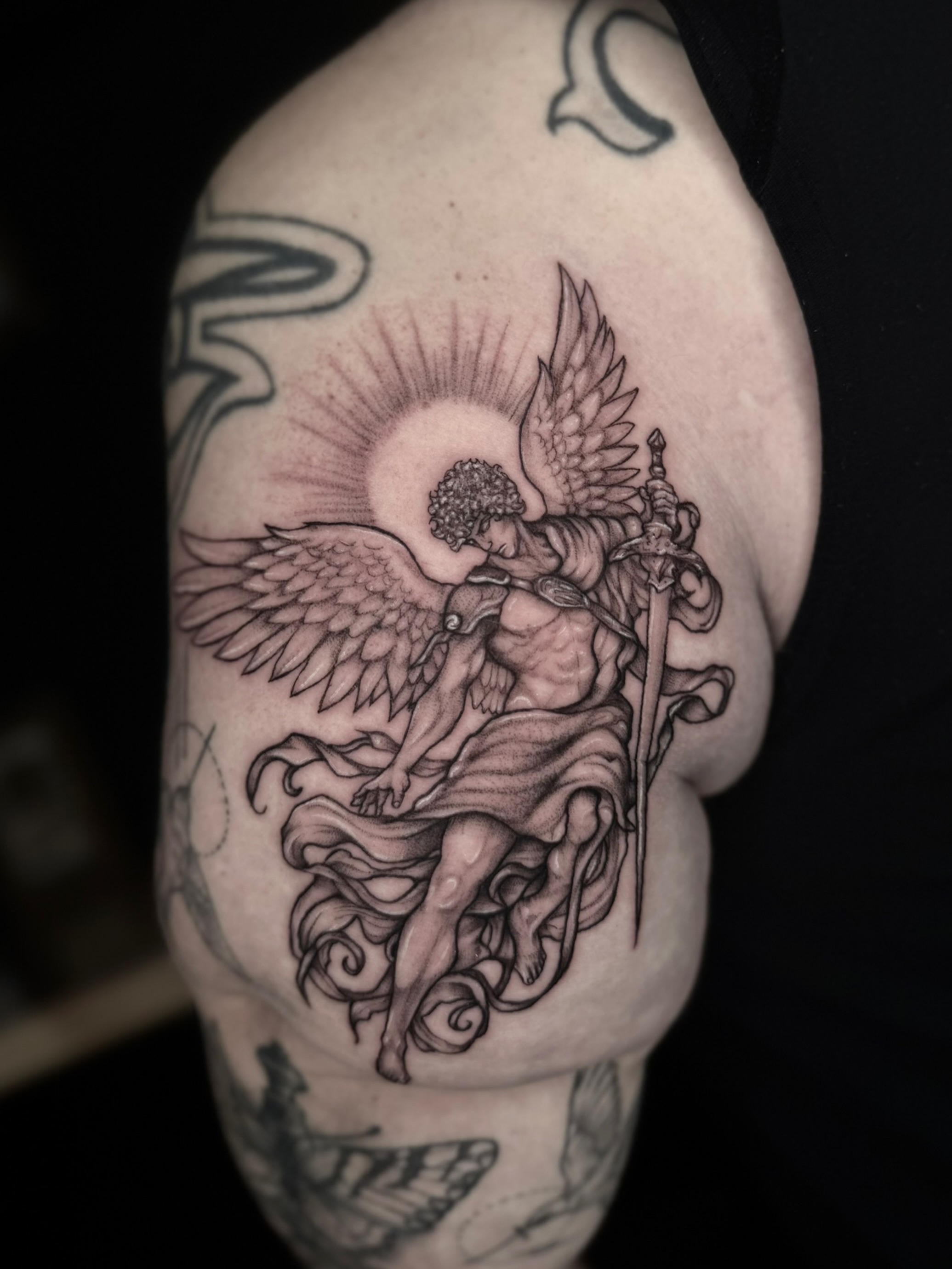 Tattoo by @kys_ink — black_and_grey, realism