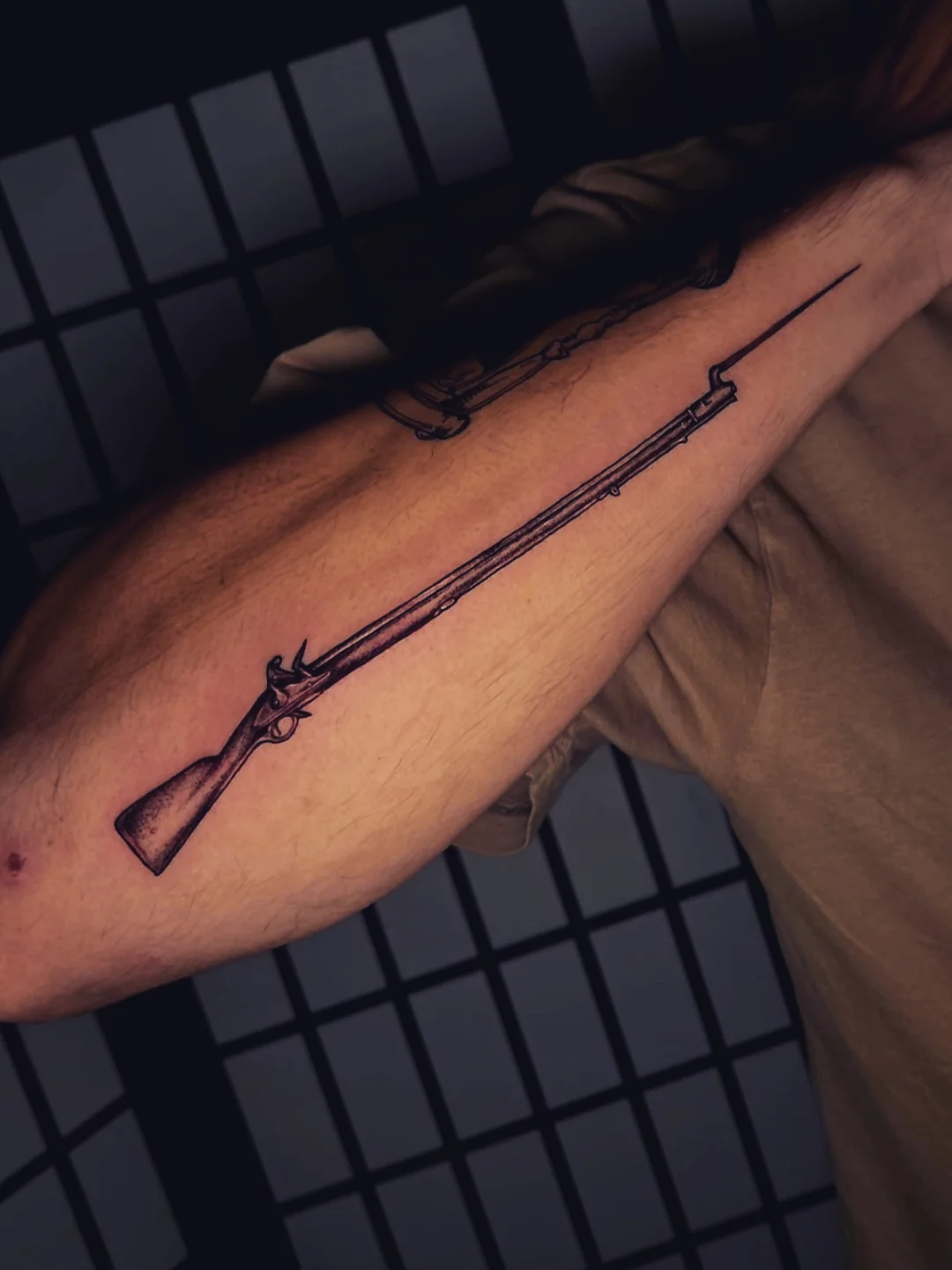 Tattoo by @johnnyloudertattoo — black_and_grey