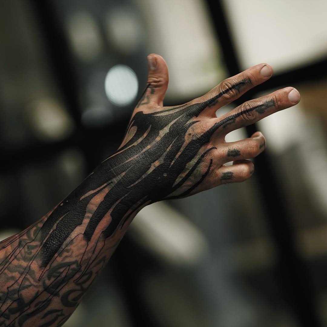Tattoo by @deadssoul — blackwork