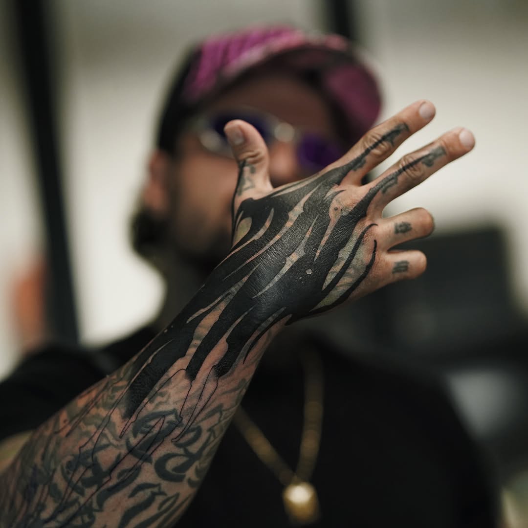 Tattoo by @deadssoul — blackwork