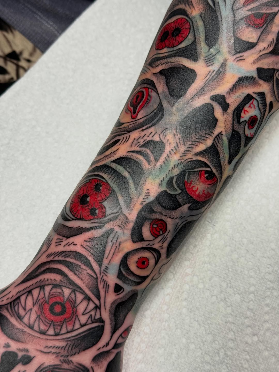Tattoo by @rxr.dreadzilla — realism, black_and_grey