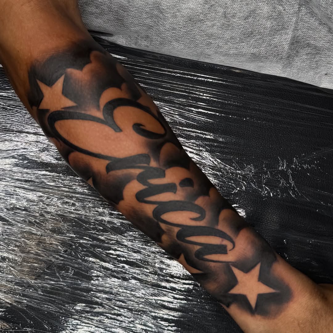 Tattoo by @tattsbymula — lettering_script