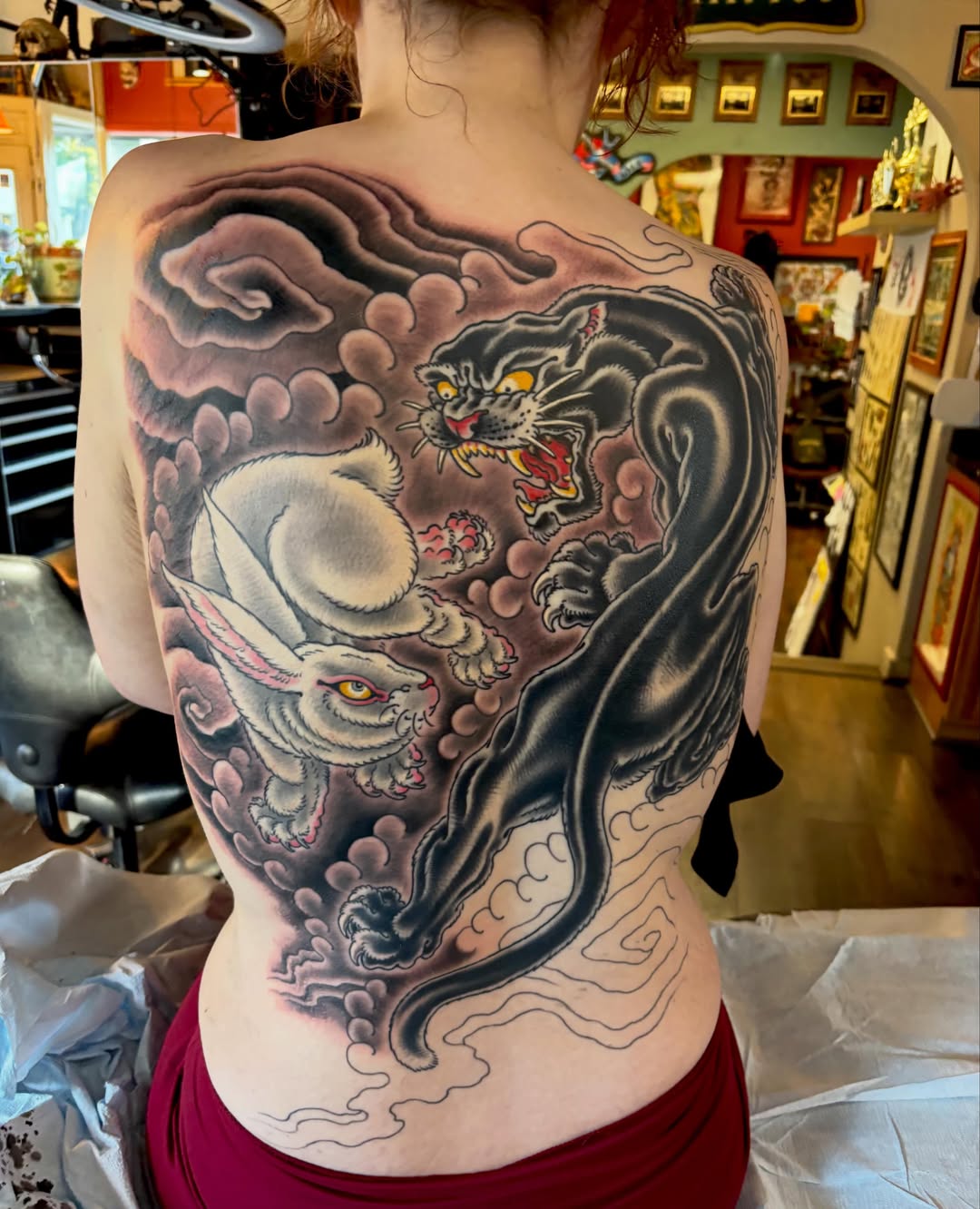 Tattoo by @elijahcole — japanese_irezumi, black_and_grey