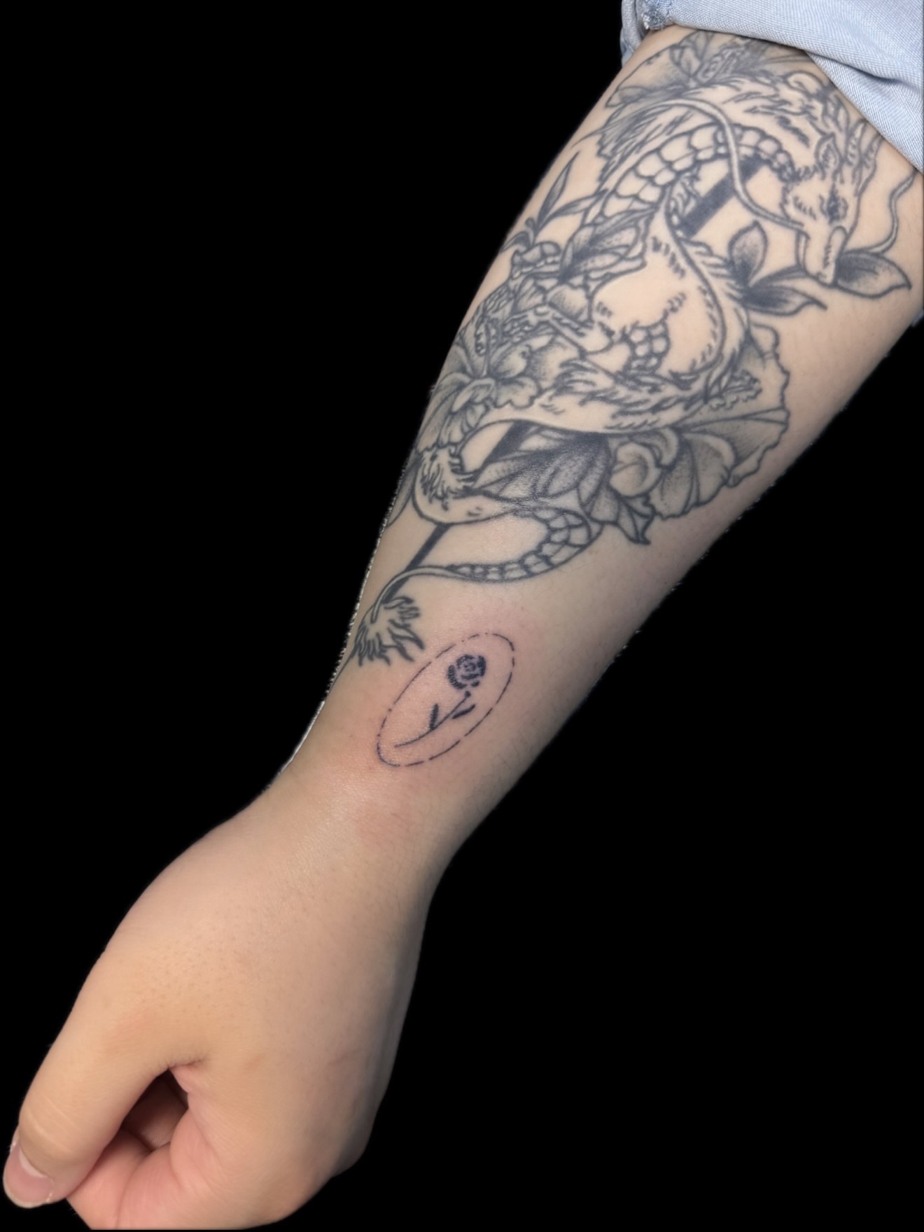 Tattoo by @tiff_for_tatts — black_and_grey