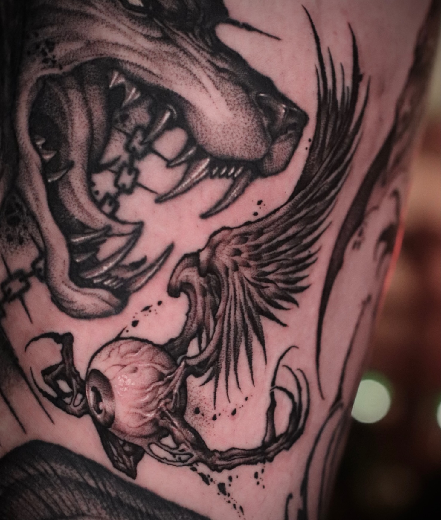 Tattoo by @tattooist_twoface — black_and_grey