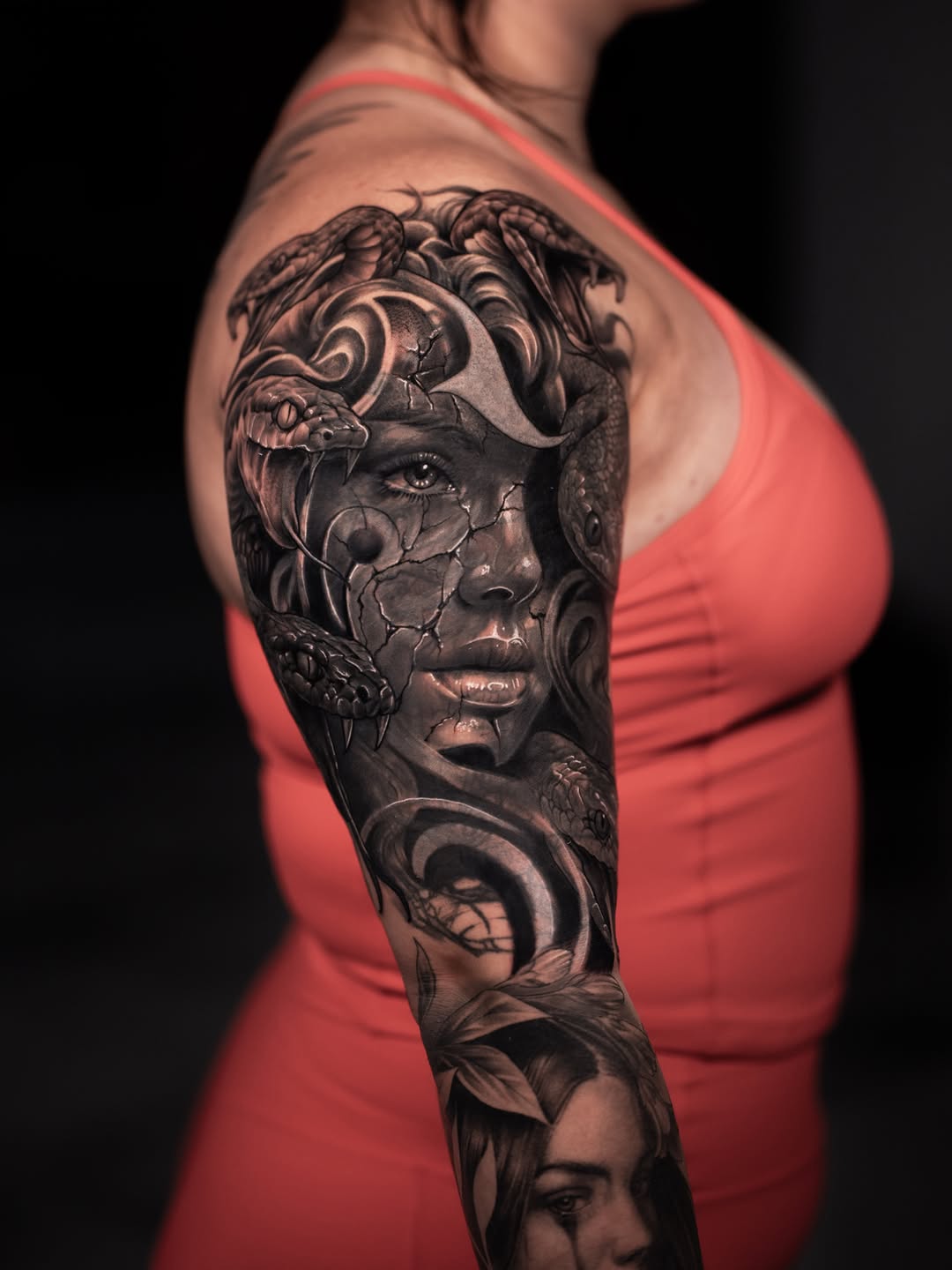 Tattoo by @andretattoostx β realism, black_and_grey