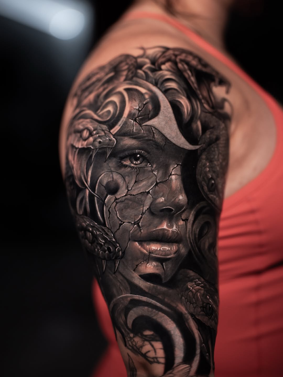 Tattoo by @andretattoostx β realism, black_and_grey