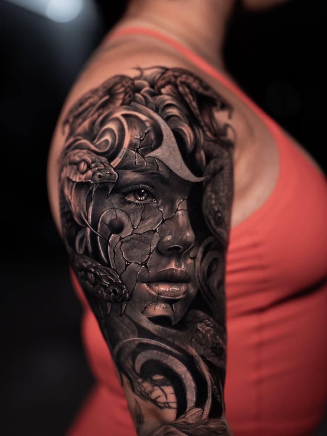 Tattoo by @andretattoostx β realism, black_and_grey