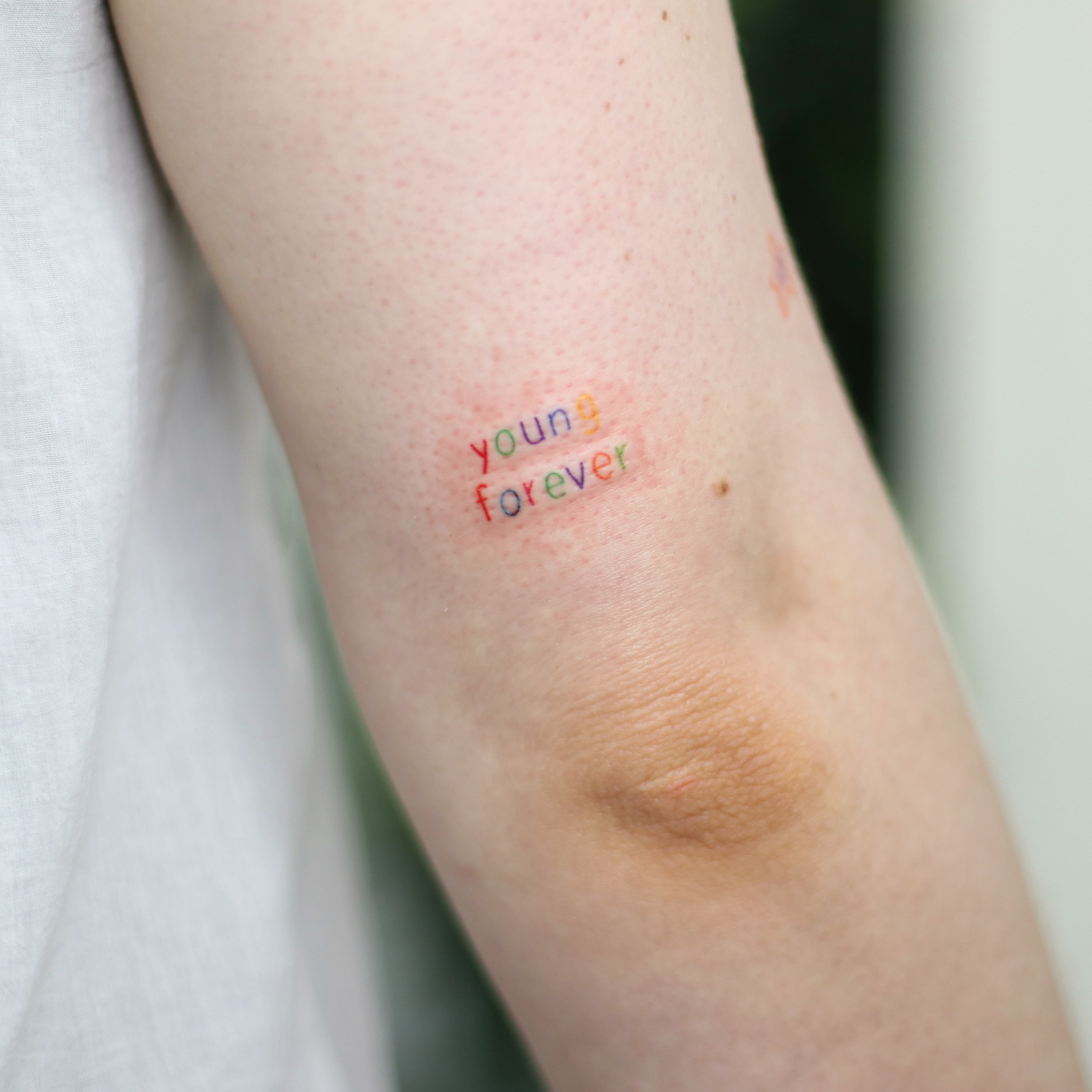 Tattoo by @wittybutton_tattoo — lettering_script
