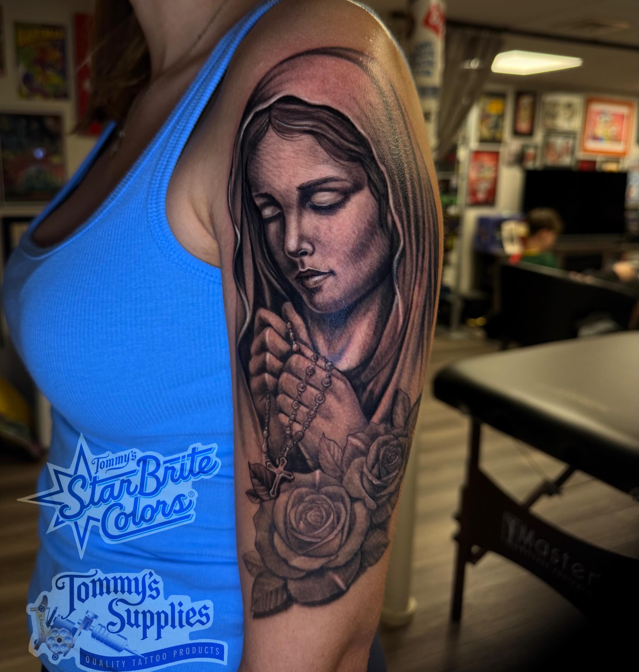 Tattoo by @justinxtattooer — realism, black_and_grey