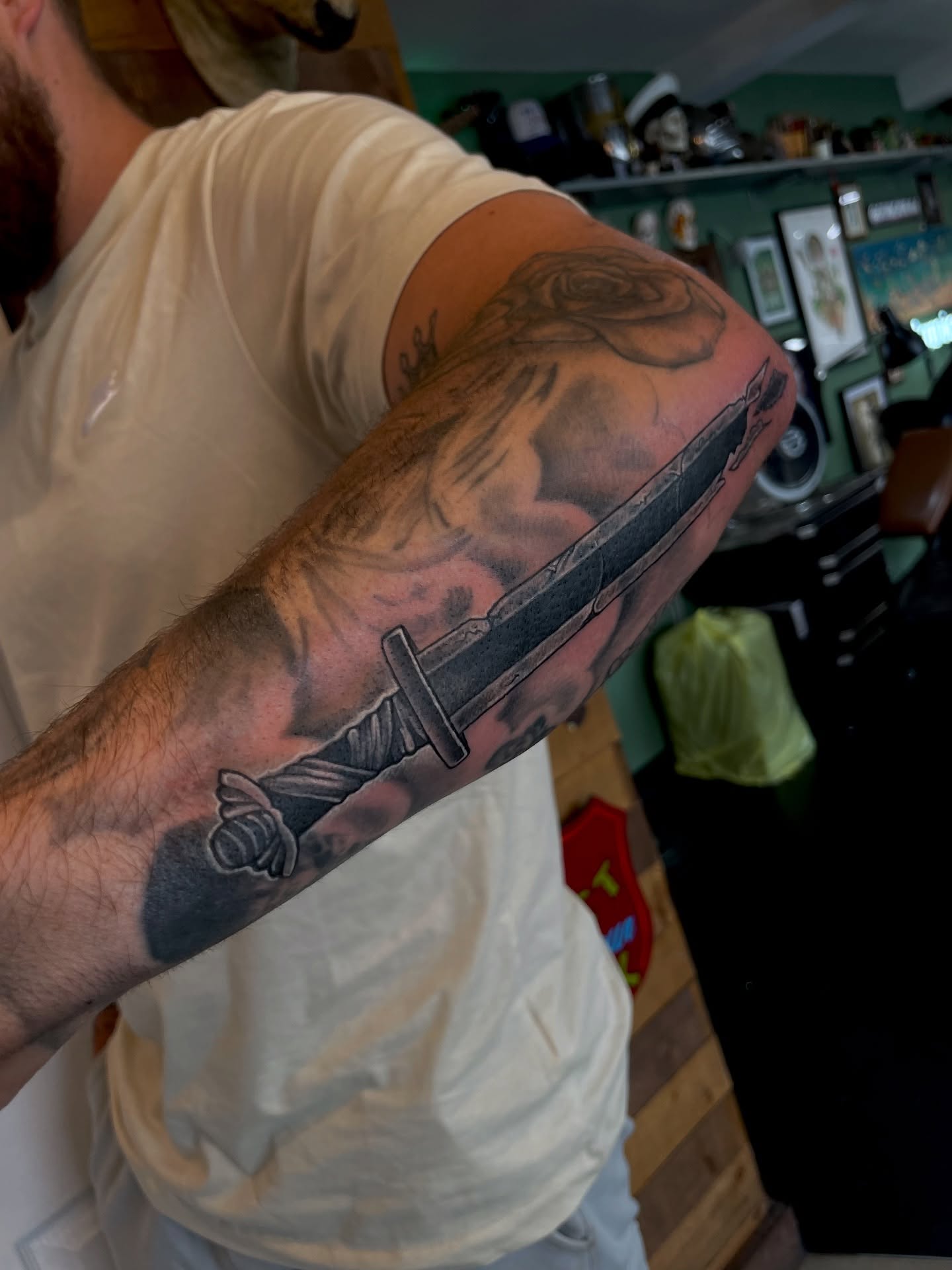 Tattoo by @doingadraw — black_and_grey, realism
