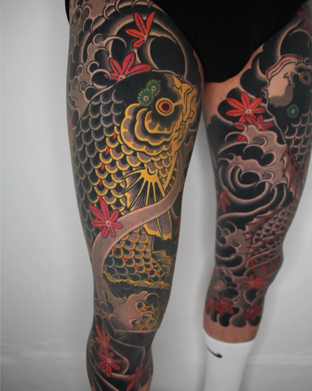 Tattoo by @hongdo_oriental — japanese_irezumi, black_and_grey