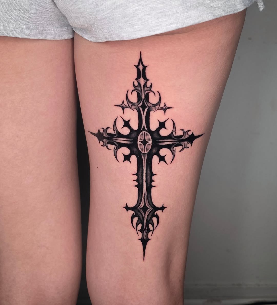 Tattoo by @brytrue_tattoo — blackwork, ornamental