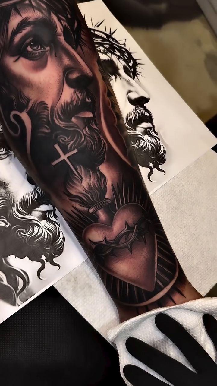 Tattoo by @mcballer___ — realism, black_and_grey