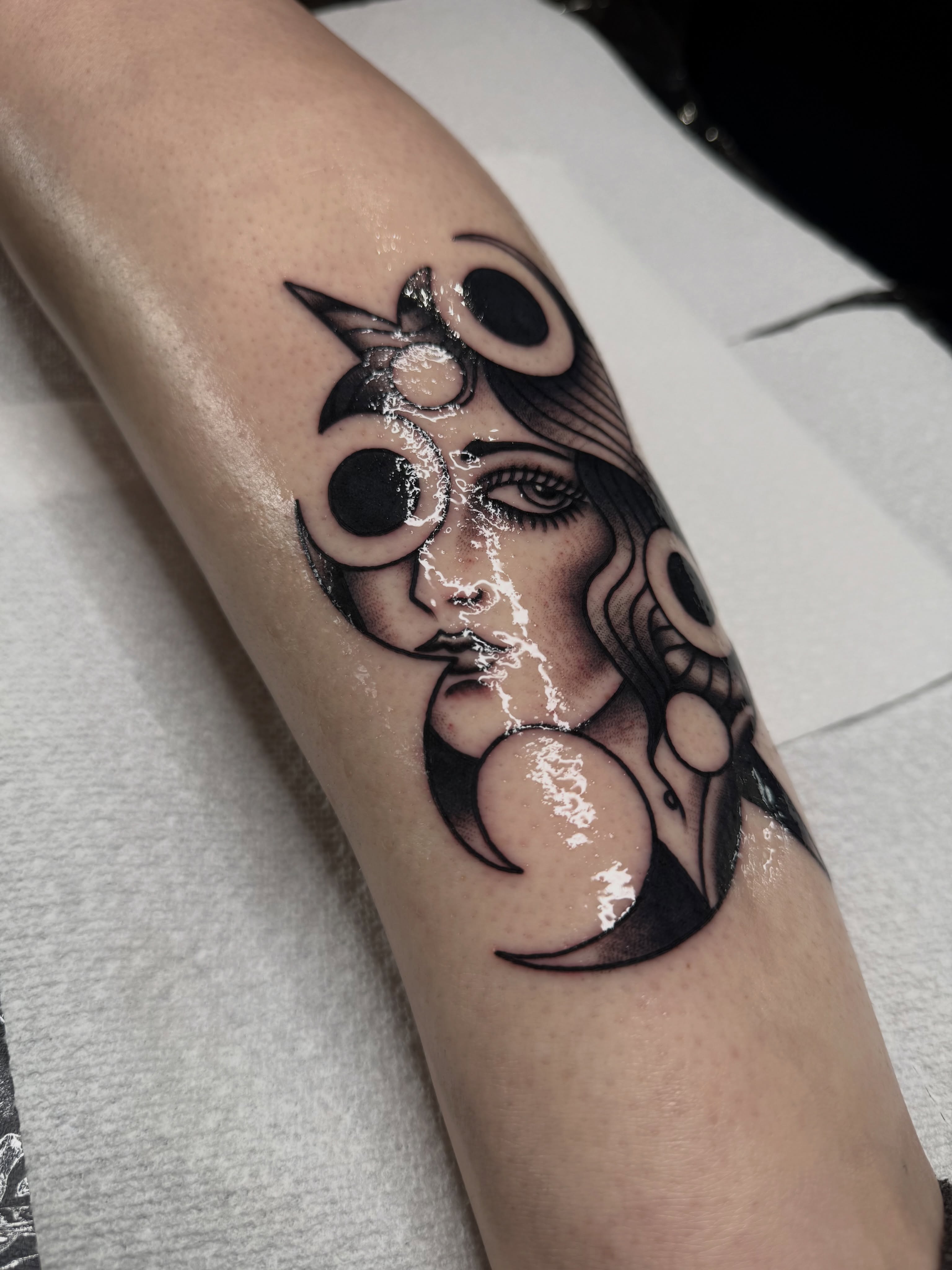 Tattoo by @logansightart — black_and_grey, geometric