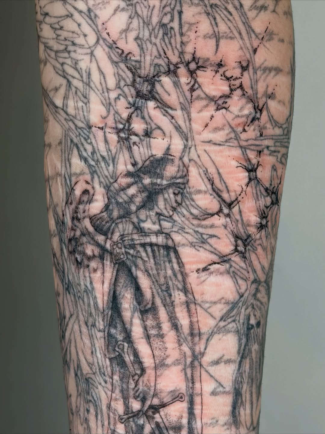 Tattoo by @stabzzz333 โ black_and_grey, dark_realism