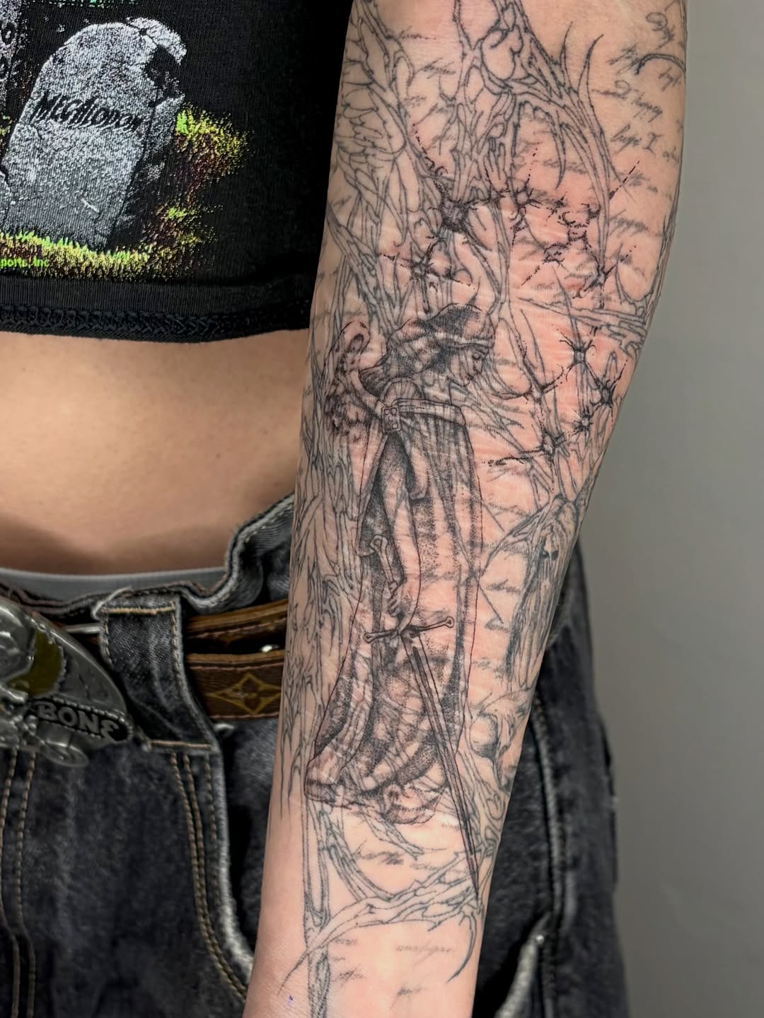 Tattoo by @stabzzz333 โ illustrative, black_and_grey